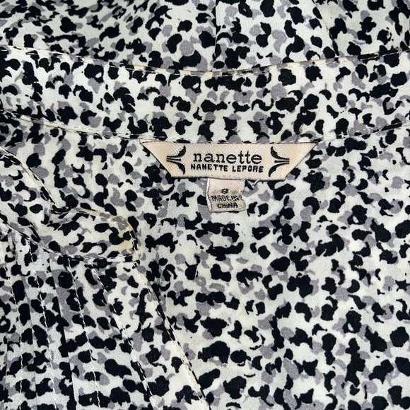 Nanette Lepore Black and White Halter Sheath Dress - Picture 5 of 5